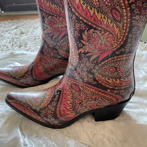 Womens Size 9 Rubber Cowboy Boots